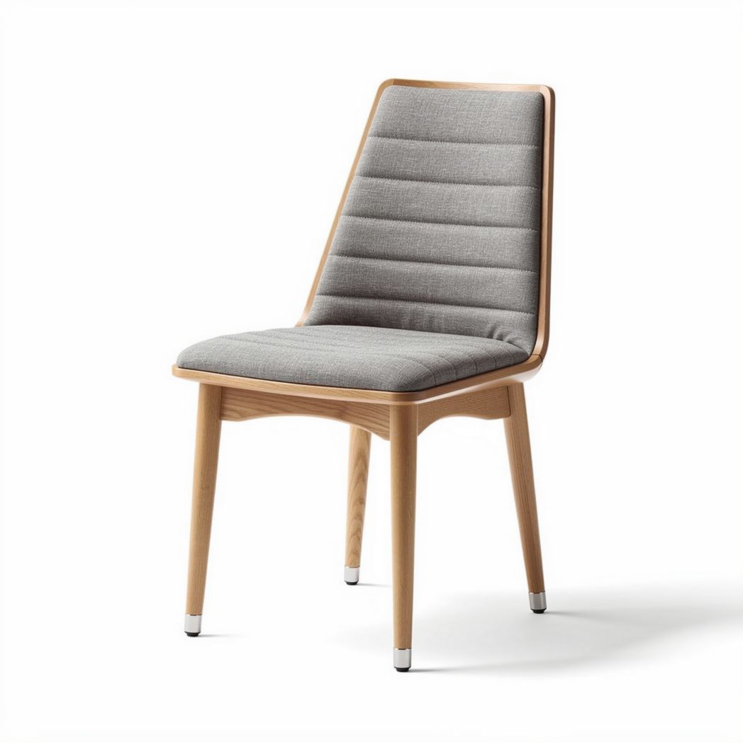 Wooden Dining Chair for Indoor Use with Fabric Cushion – 45 x 50 x 85cm