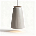 Ceramic Pendant Light Fixture for Home Decoration made from Ceramic and Wood 20 x 20 x 30cm