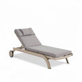 Aluminum Frame Outdoor Chaise Lounge Chair – Suitable for Patio Use – Upholstered with Fabric – 200 x 70 x 30cm