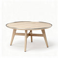 Round Wooden Coffee Table for Living Room Use – 60 x 60 x 40cm