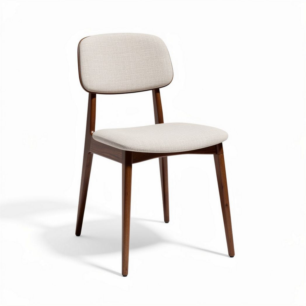 Wooden Dining Chair for Indoor Use with Upholstered Seat – 45 x 45 x 80cm