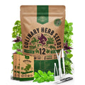 12 Culinary Herb Seeds Variety Pack - 7,355+ Heirloom, Non GMO, Herbs Seeds for Outdoor and Indoor Home Gardening