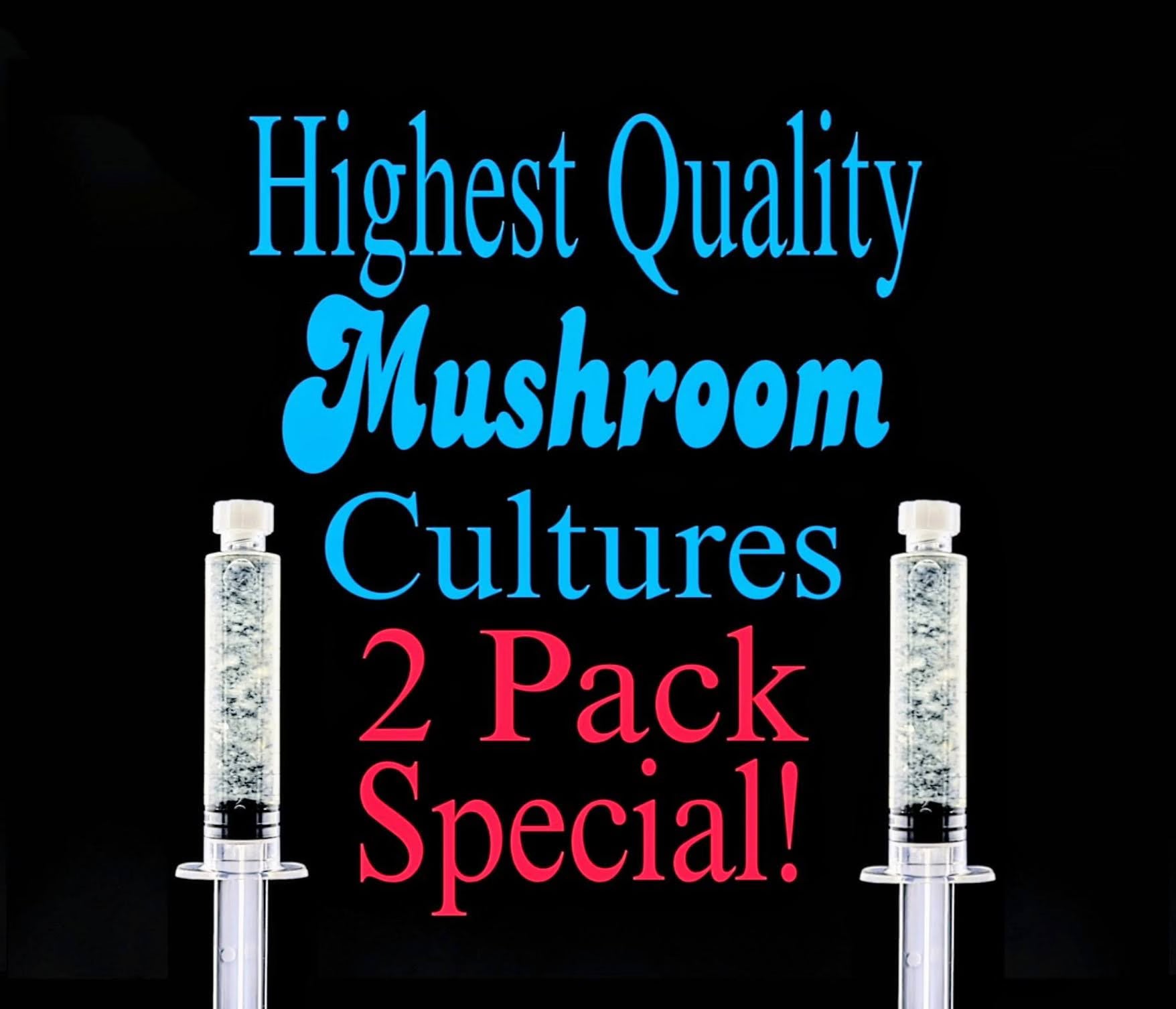 2 Pack Liquid Culture Syringes  - Gourmet Mushroom Culture Special!