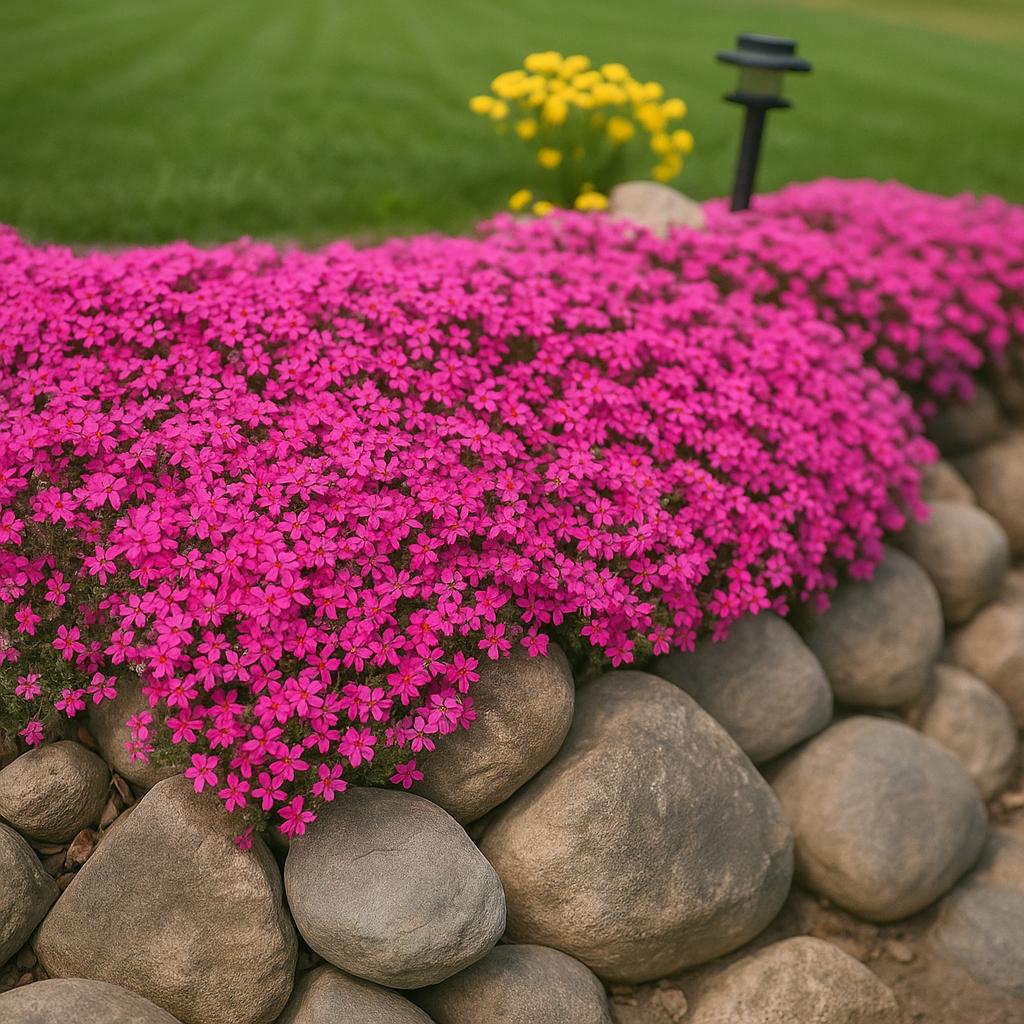 6/30/60 Scarlet Flame Creeping Phlox Seeds – Red Perennial Ground Cover(6 Seeds)